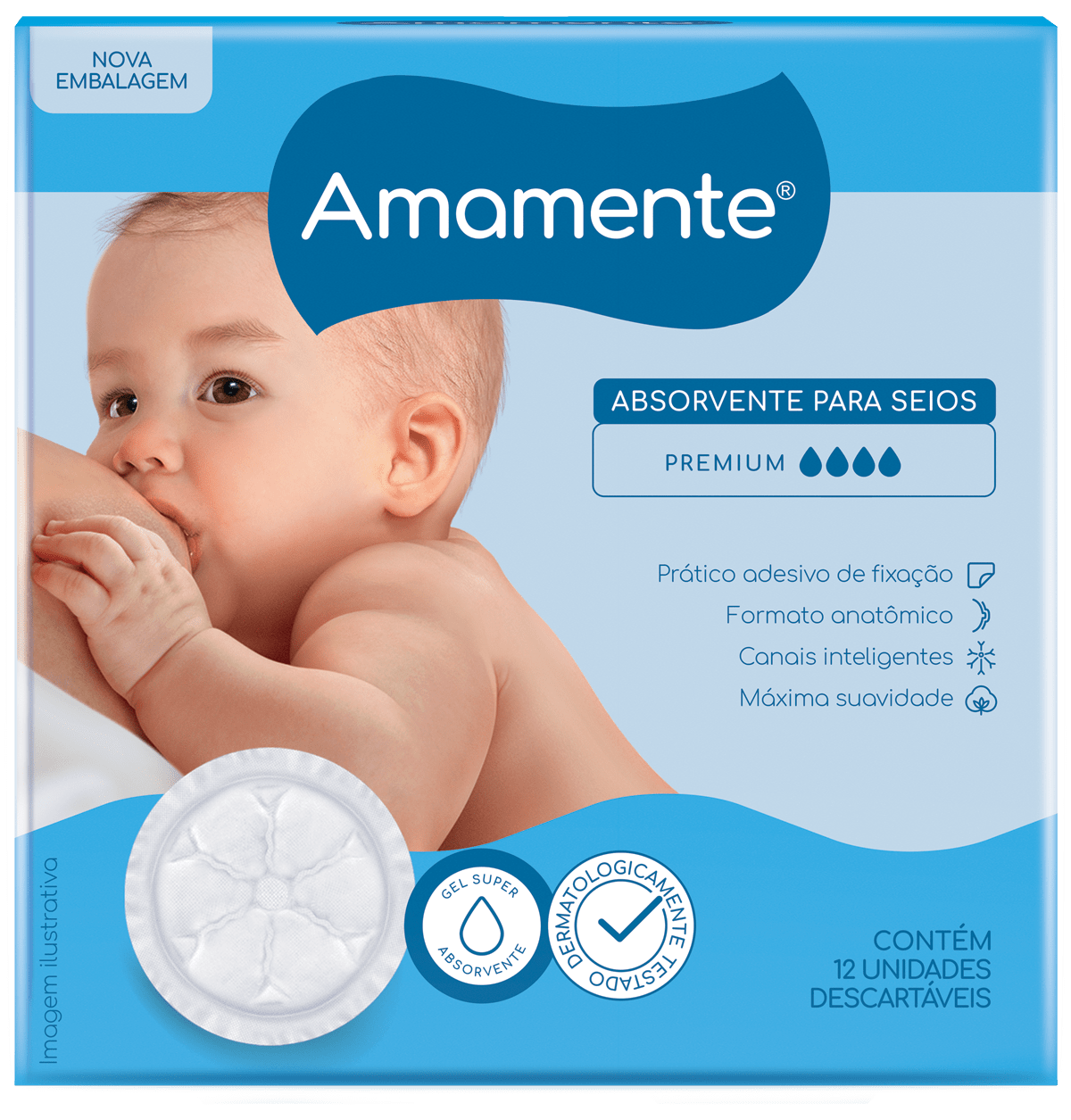 Absorvente Premium para seios